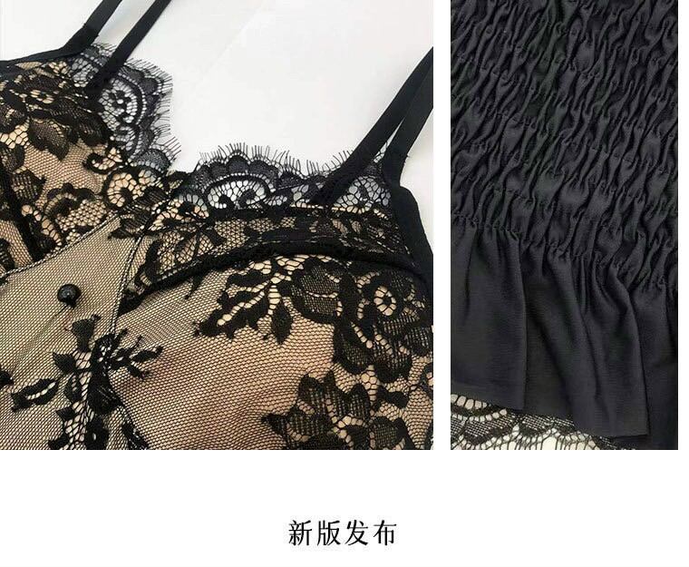 ÁO REN KIỂU Hai Dây  SANG CHẢNH DỄ PHỐI ĐỒ ....