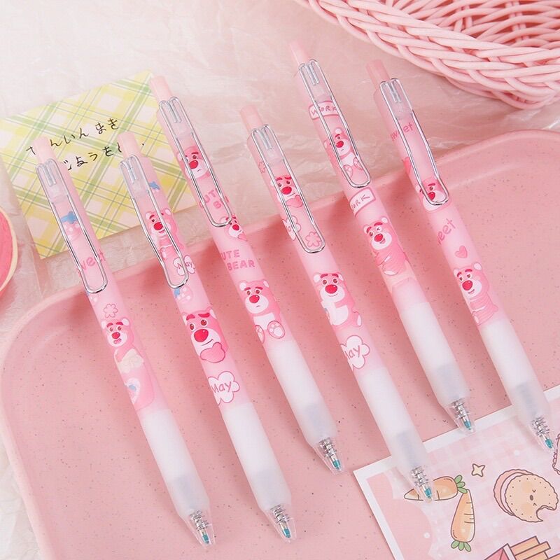 BÚT MỰC ĐEN GẤU DÂU LOTSO