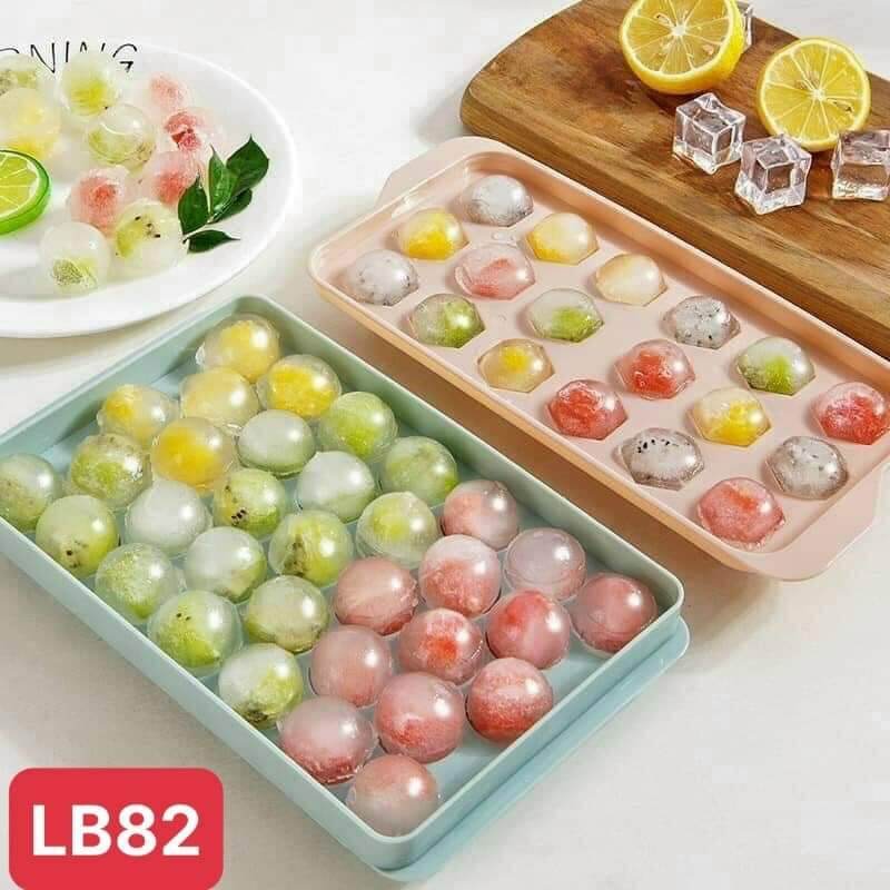 Khay đá tròn 33 viên