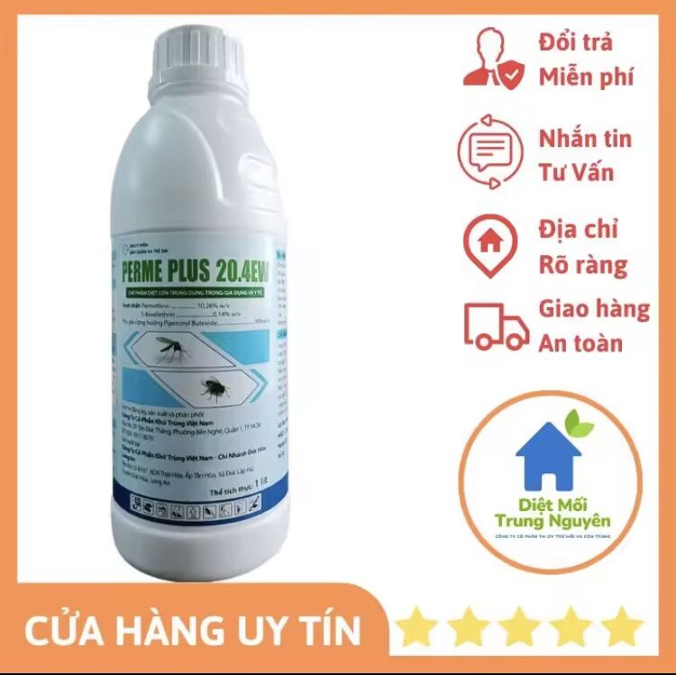 Thuốc diệt muỗi côn trùng perme plus 20.4ew 1 lít