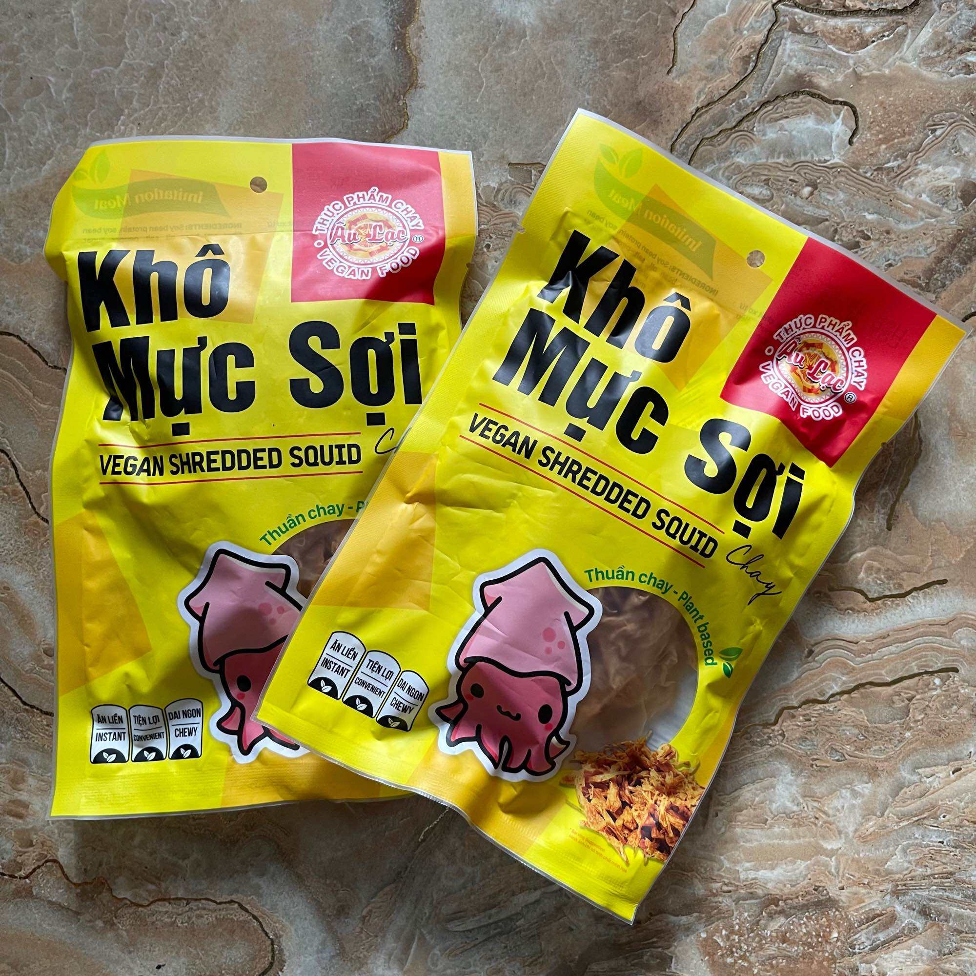 Khô Mực Sợi Chay (ăn liền) Âu Lạc 50gr