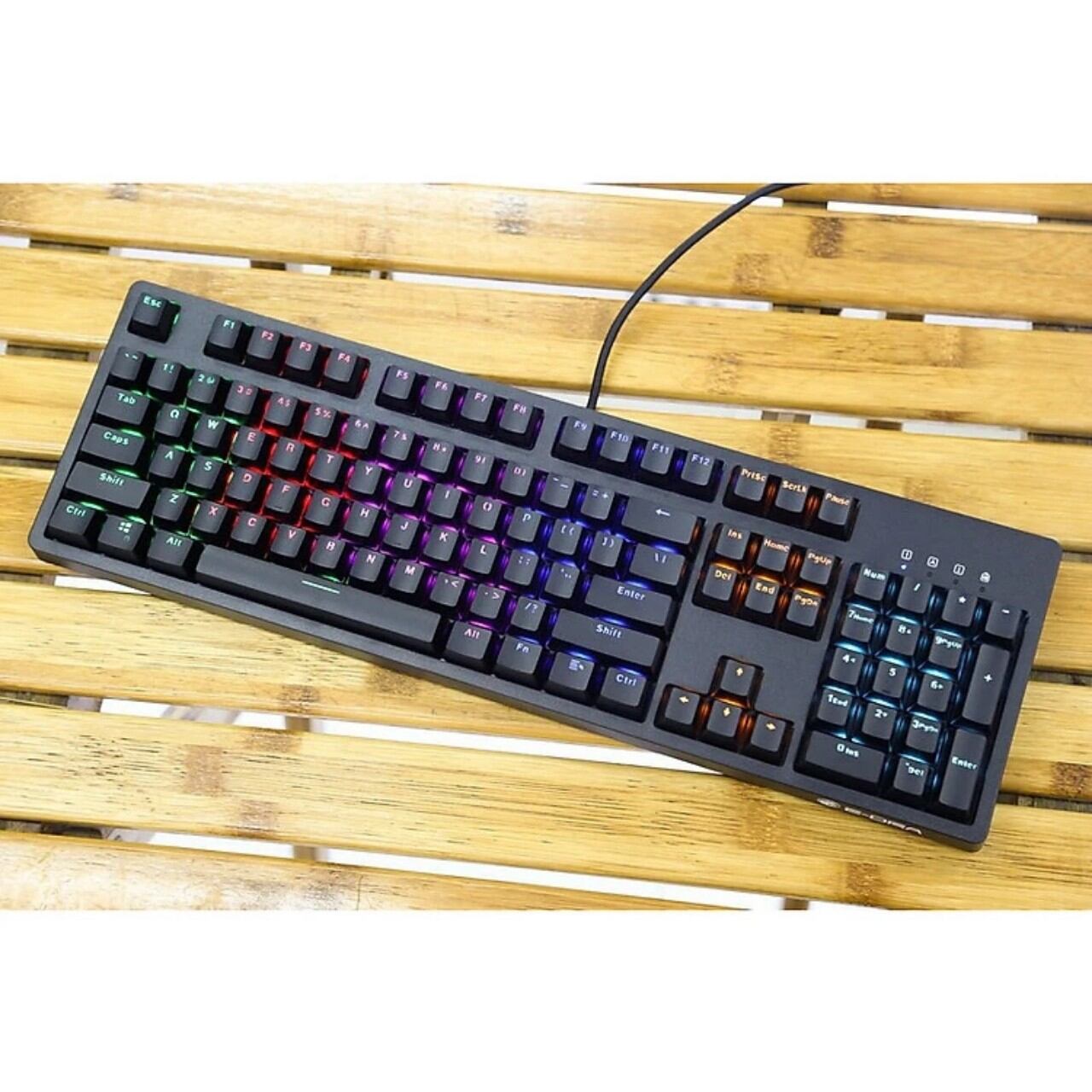 Bàn phím cơ e-dra ek3104 red switch led rgb