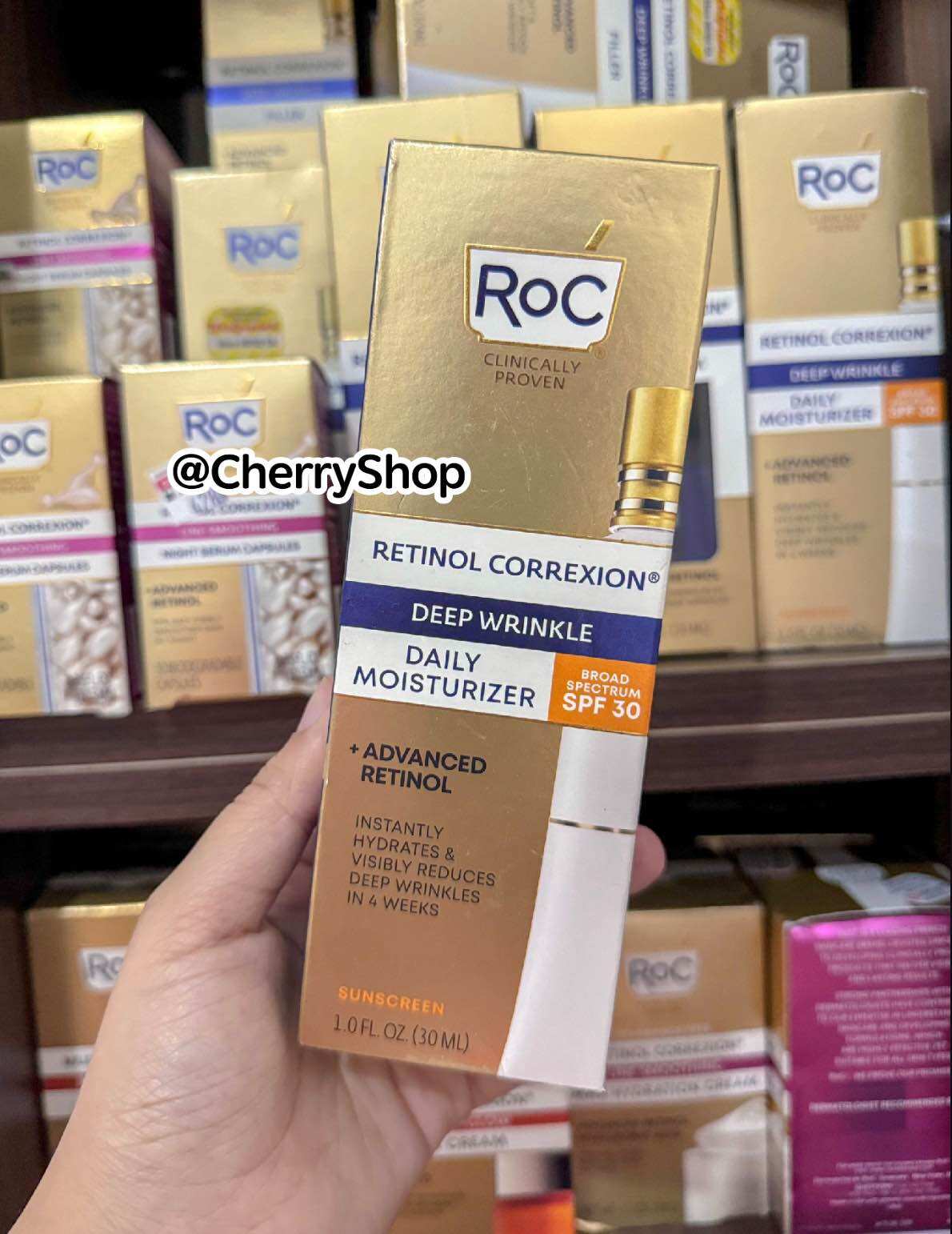 Kem dưỡng ban ngày Roc Retinol Correxion Deep Wrinkle Daily Moisturizer SPF 30