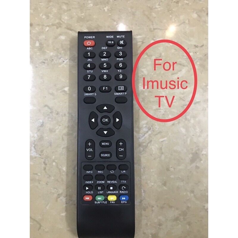 Remote điều khiển tivi led Imusic