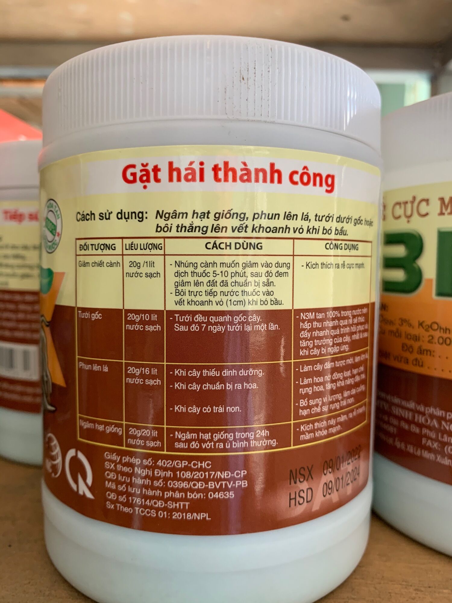 KÍCH RỄ CỰC MẠNH N3M 500g