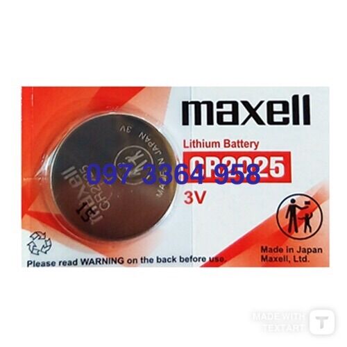 Pin Maxell CR2025 3V Lithium Vỉ 5 Viên