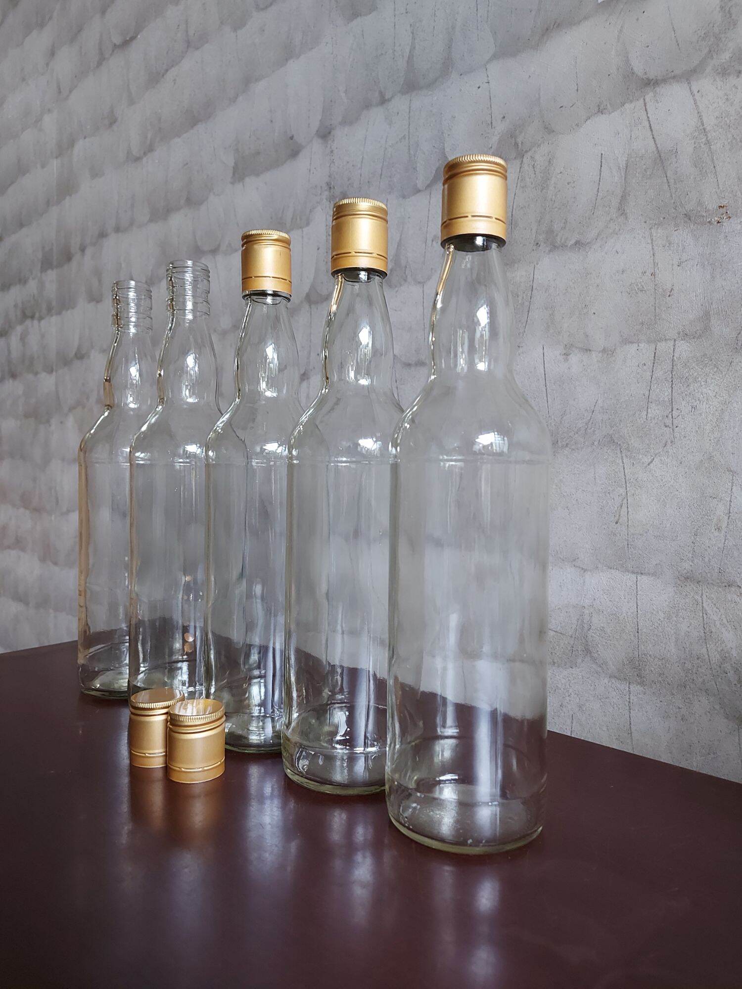 SET 10 VỎ CHAI THỦY TINH TRÒN 700ML