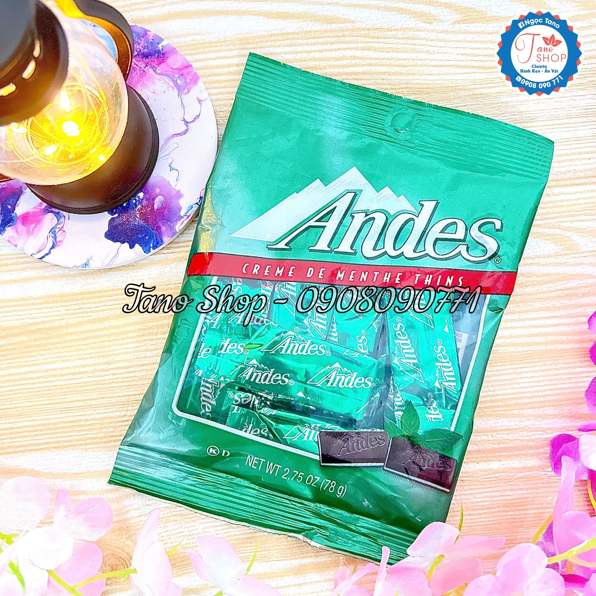 Socola bạc hà Andes - gói 78g
