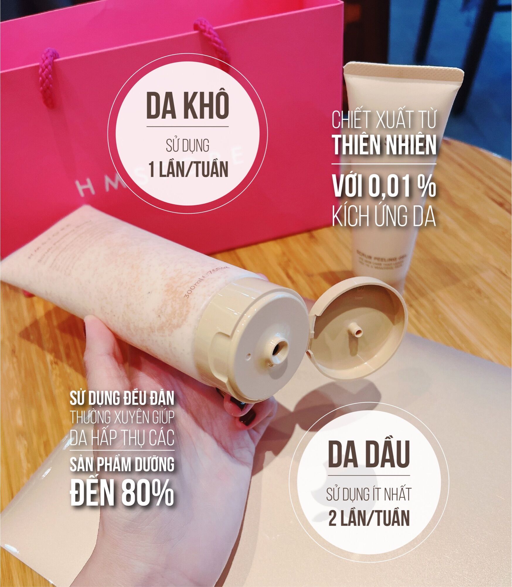 COMBO TẨY TẾ BÀO CHẾT FACE + BODY HM STORE