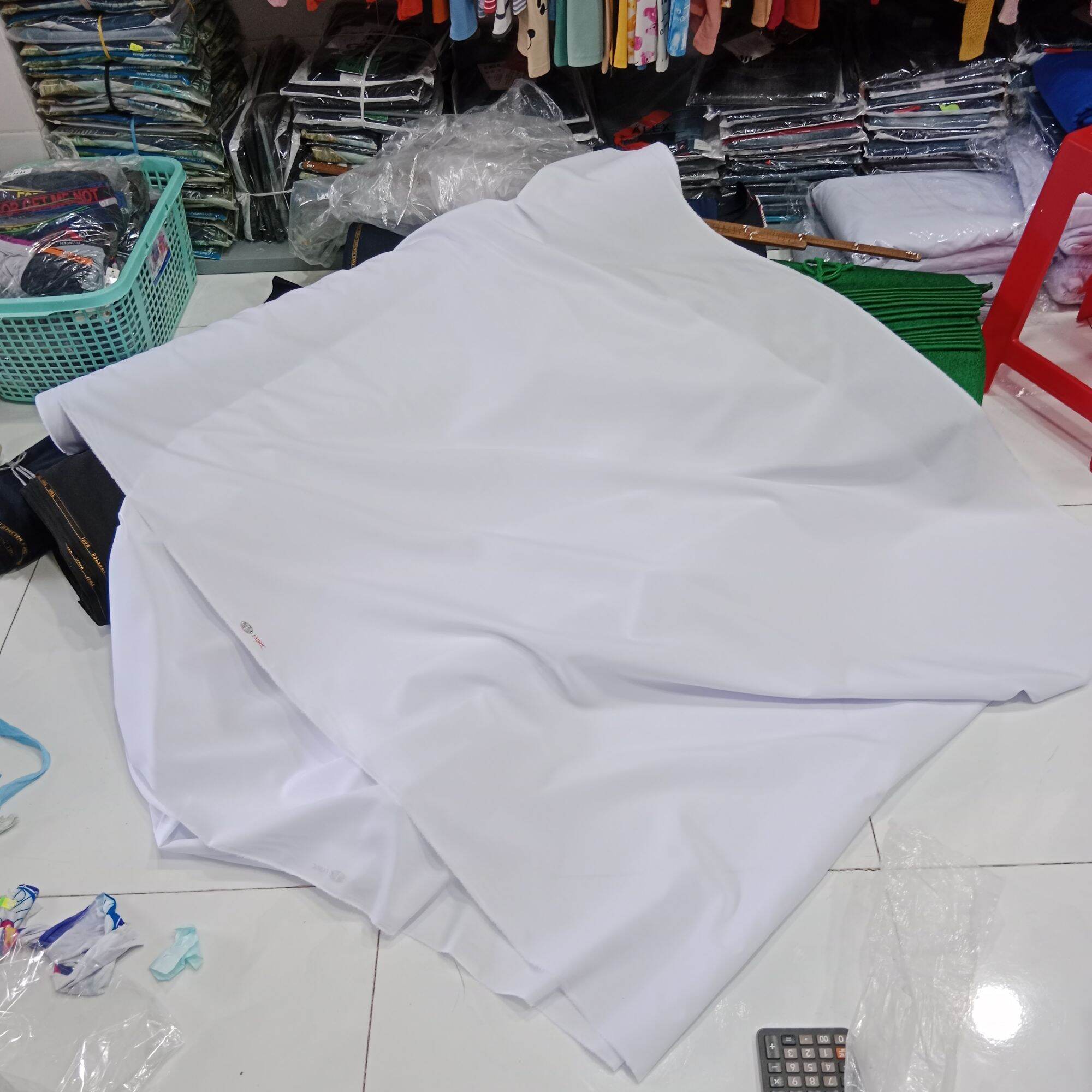 Vải Trắng May Áo / Kate Silk Trắng Thái Tuấn [Chính Hãng]