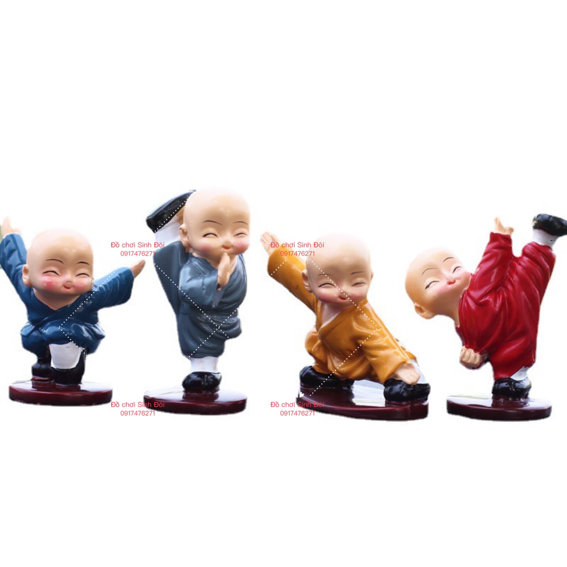 Mô hình 4 chú tiểu múa võ