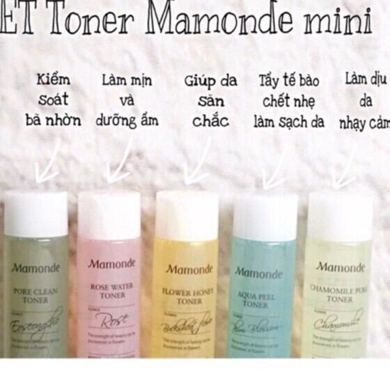 [Hcm]Nước Hoa Hồng Mamonde Flower Toner Trial