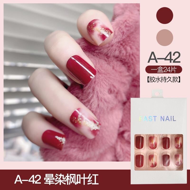Móng tay giả fast nail 24 móng giả nail box kèm keo