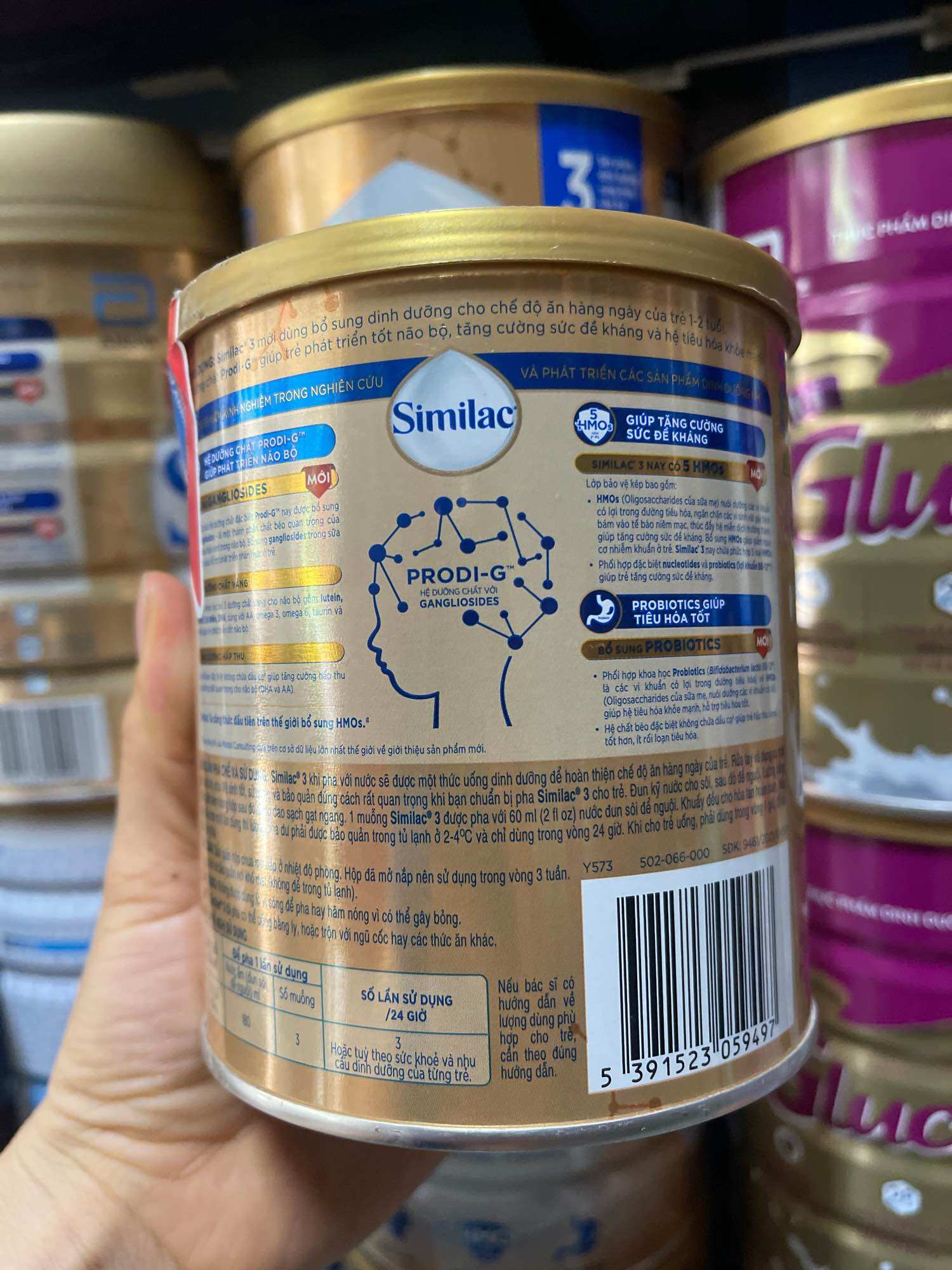 SỮA BỘT SIMILAC IQ3 (HMO) 400G-CHO BÉ TỪ 1-2 TUỔI
