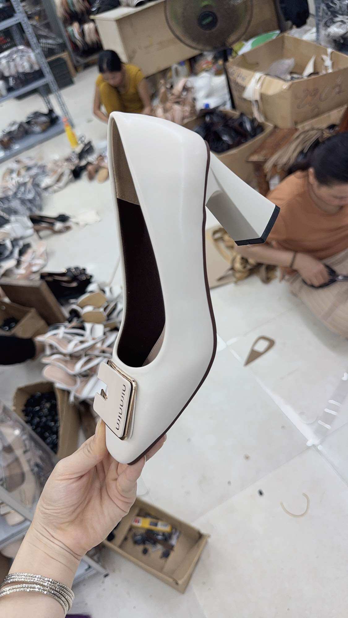 Giày cao gót búp bê nữ , giày công sở êm chân , gót cao 7cm