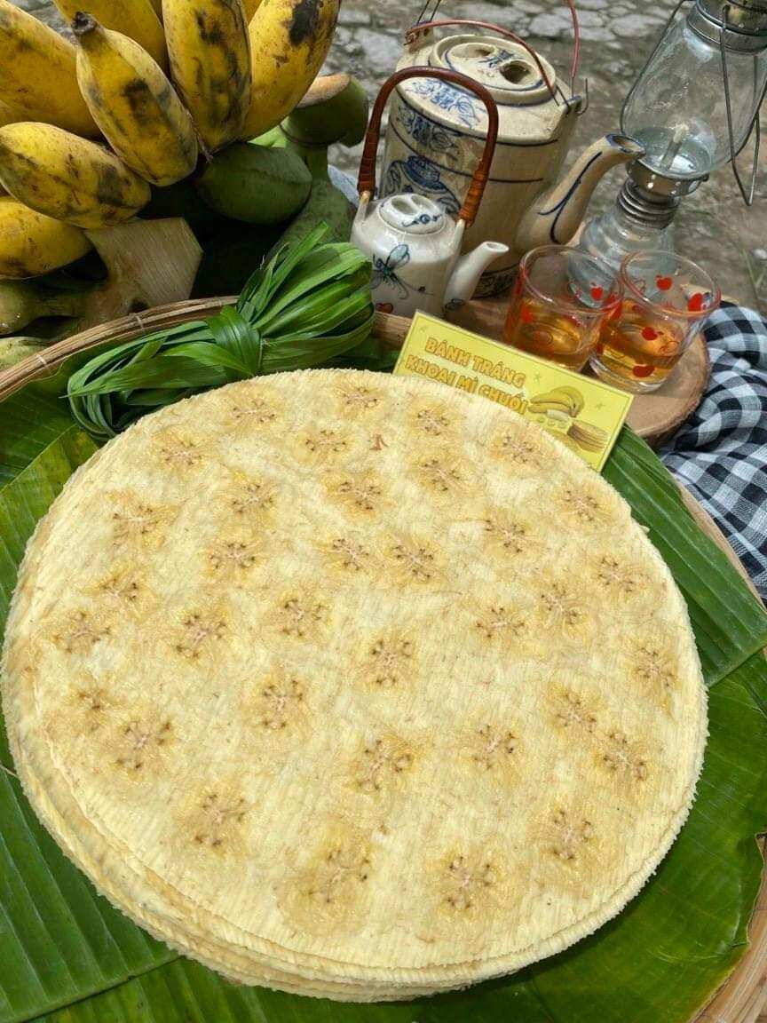 Bánh tráng khoai mì chuối  (10bánh)