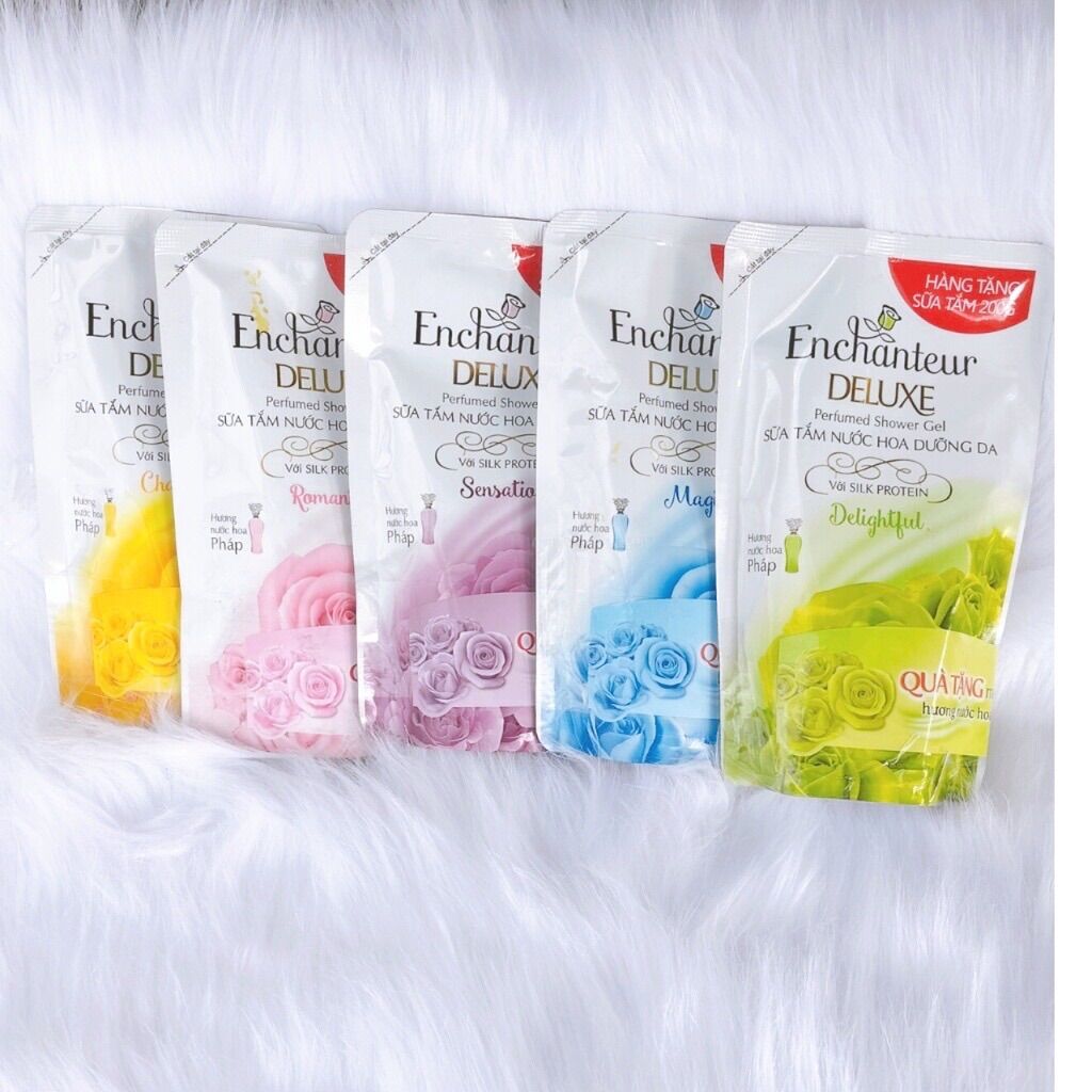 Sữa Tắm Enchantuer Túi 200g, 450g . Gội Chai 150g