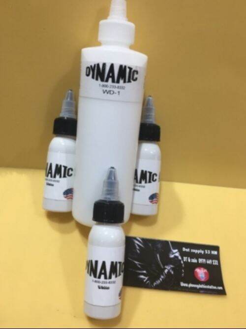 Mực xăm hình Dynamic mầu trắng 30ml