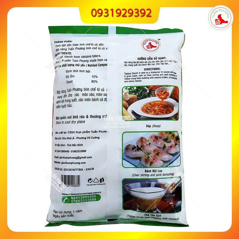 Bột Năng Tuấn Phương 400g ( Gói )