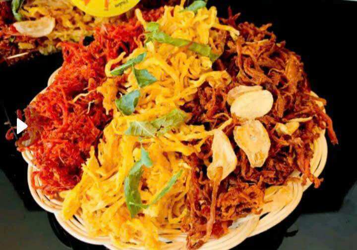 Khô Mix 3 Vị - Gà - Heo - Mực - Hủ 300gr