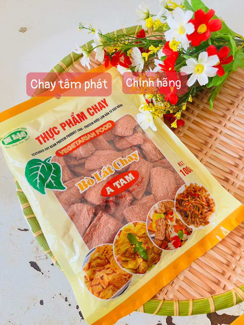 100g bò lát chay / thơm ngon,tiện lợi/ chay tâm phát