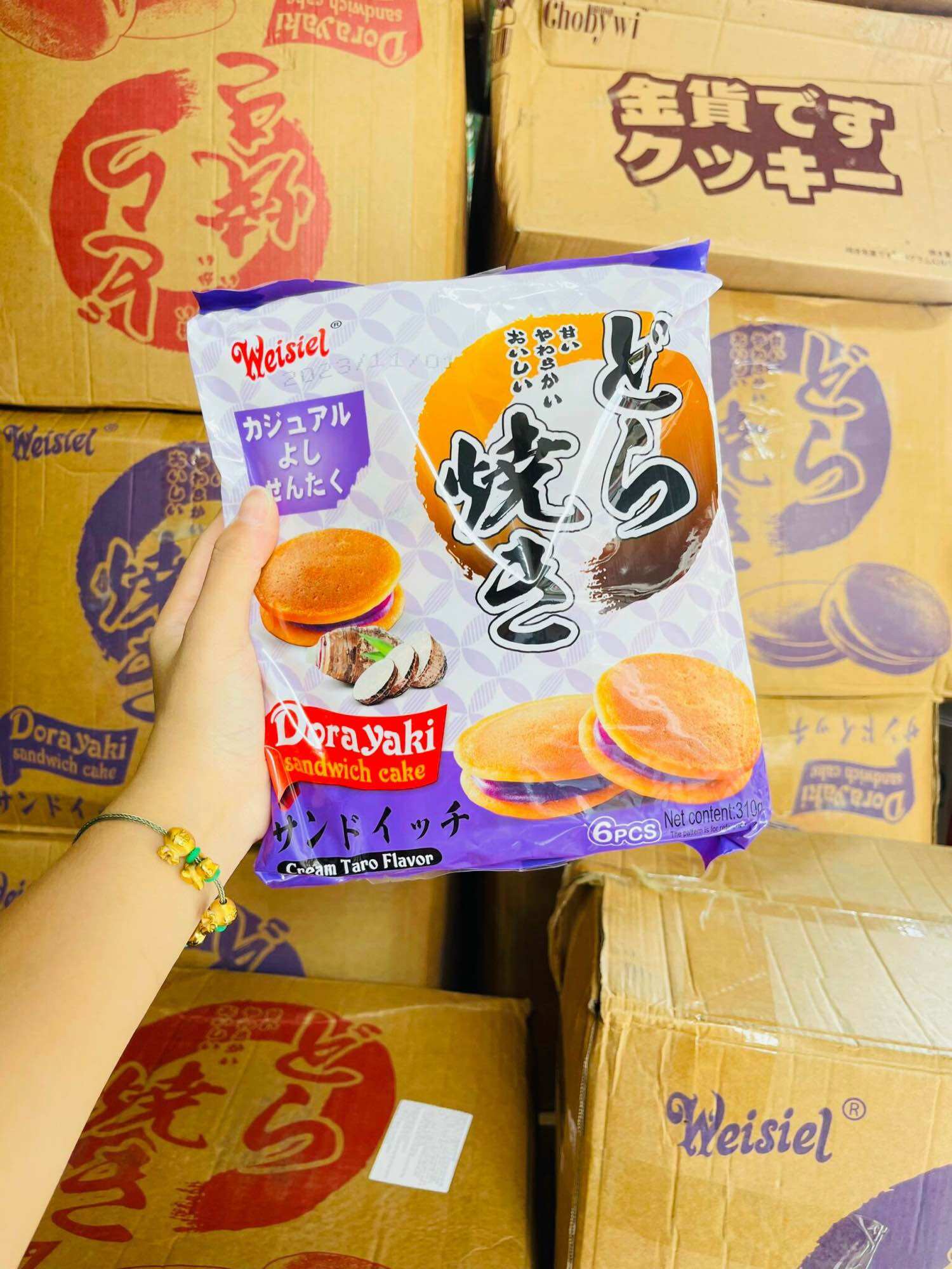Bánh rán doremon đậu đỏ, khoai môn 300gr