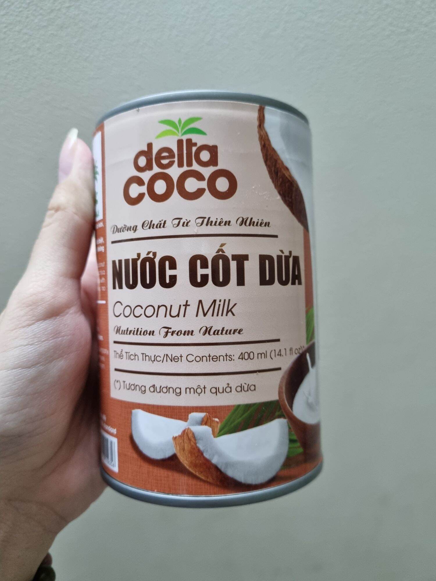 Nước cốt dừa lon Delta Coco 400ml