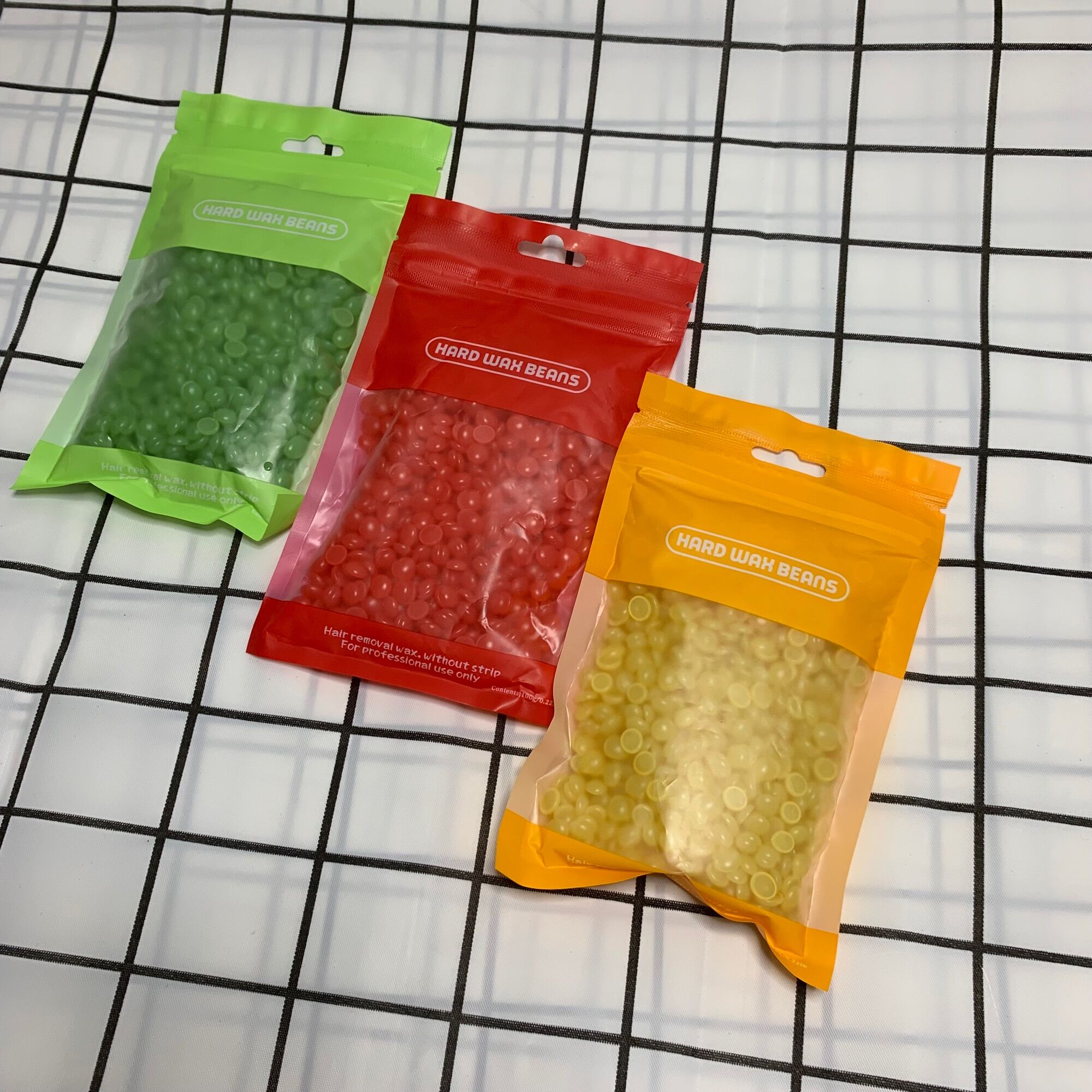 100g sáp wax lông cao cấp dạng hạt đậu HARD WAX BEAN + tặng que gỗ