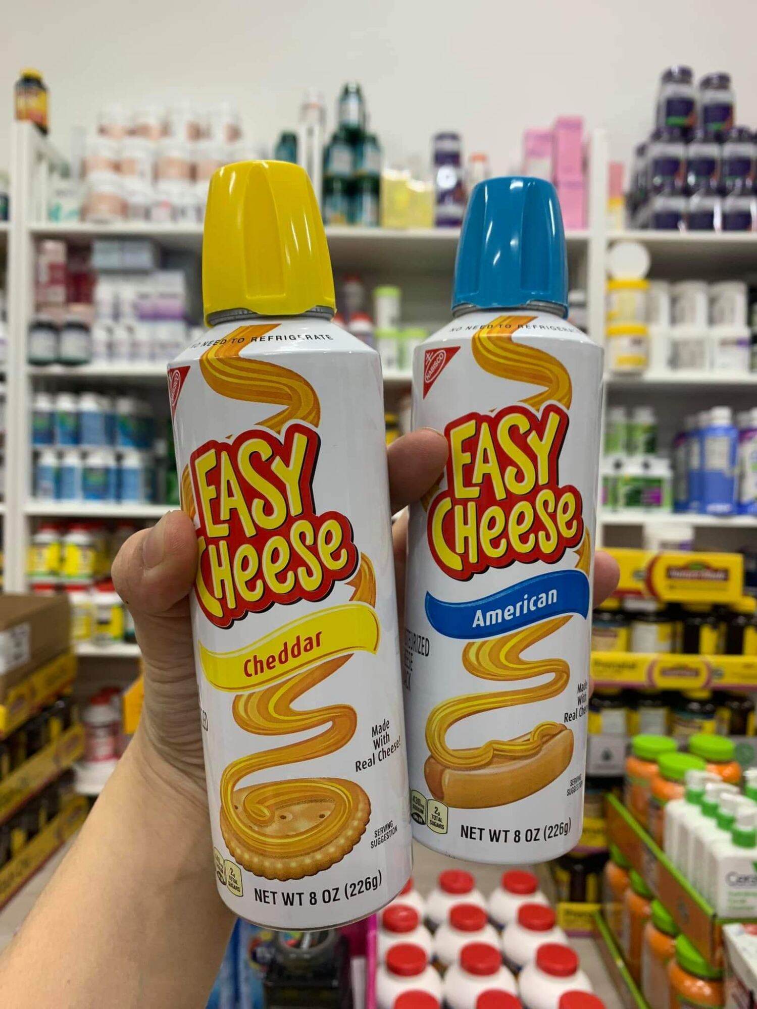 Phô Mai xịt Easy Cheese Cheddar Mỹ 226g usa