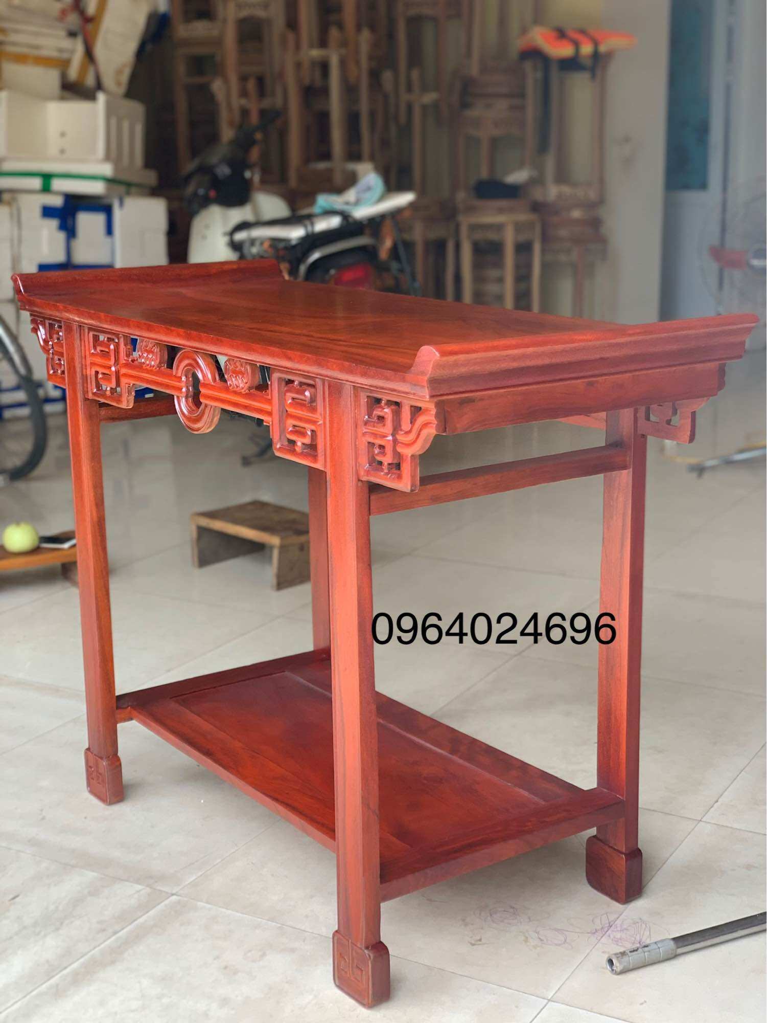 bàn 1m10x48 cao 80 gỗ lim Nam phi