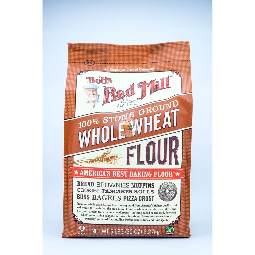 Bột mỳ nguyên cám bob’s red mill 2,27kg - hsd 6/2023