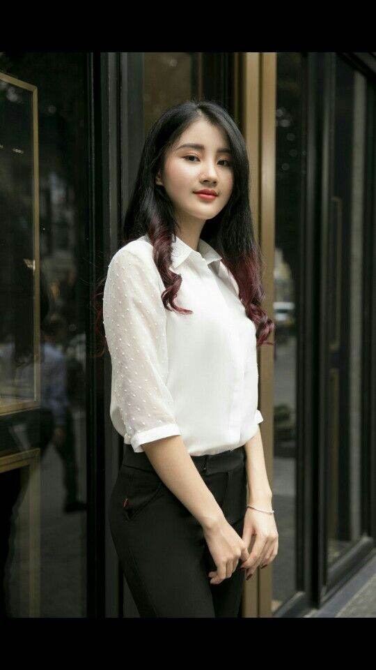 Áo Sơ Mi Nữ Tay Lửng Phối Ren