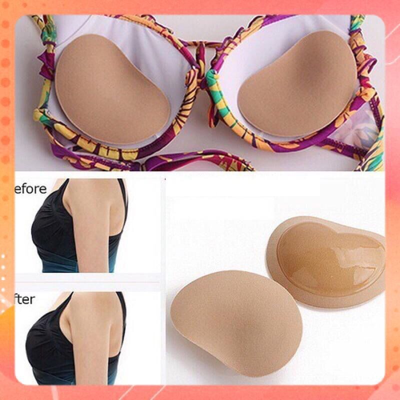 Mút độn ngực, miếng dán độn ngực hình tim dán áo ngực, đồ bơi, đồ tập