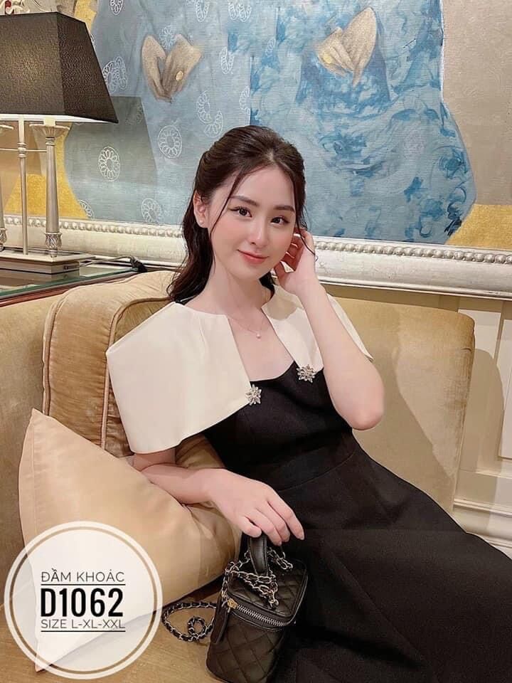 60-90kg Bigsize Đầm khoác đính đá D1062