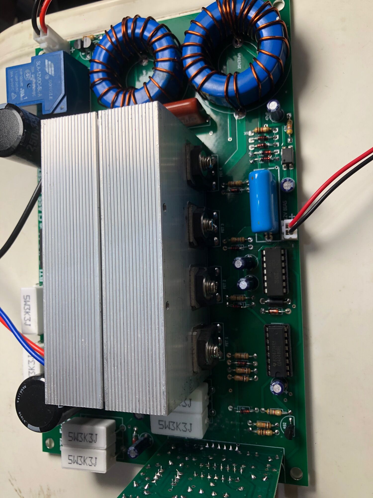 mạch class d btl 8 fet áp đôi 50-140v