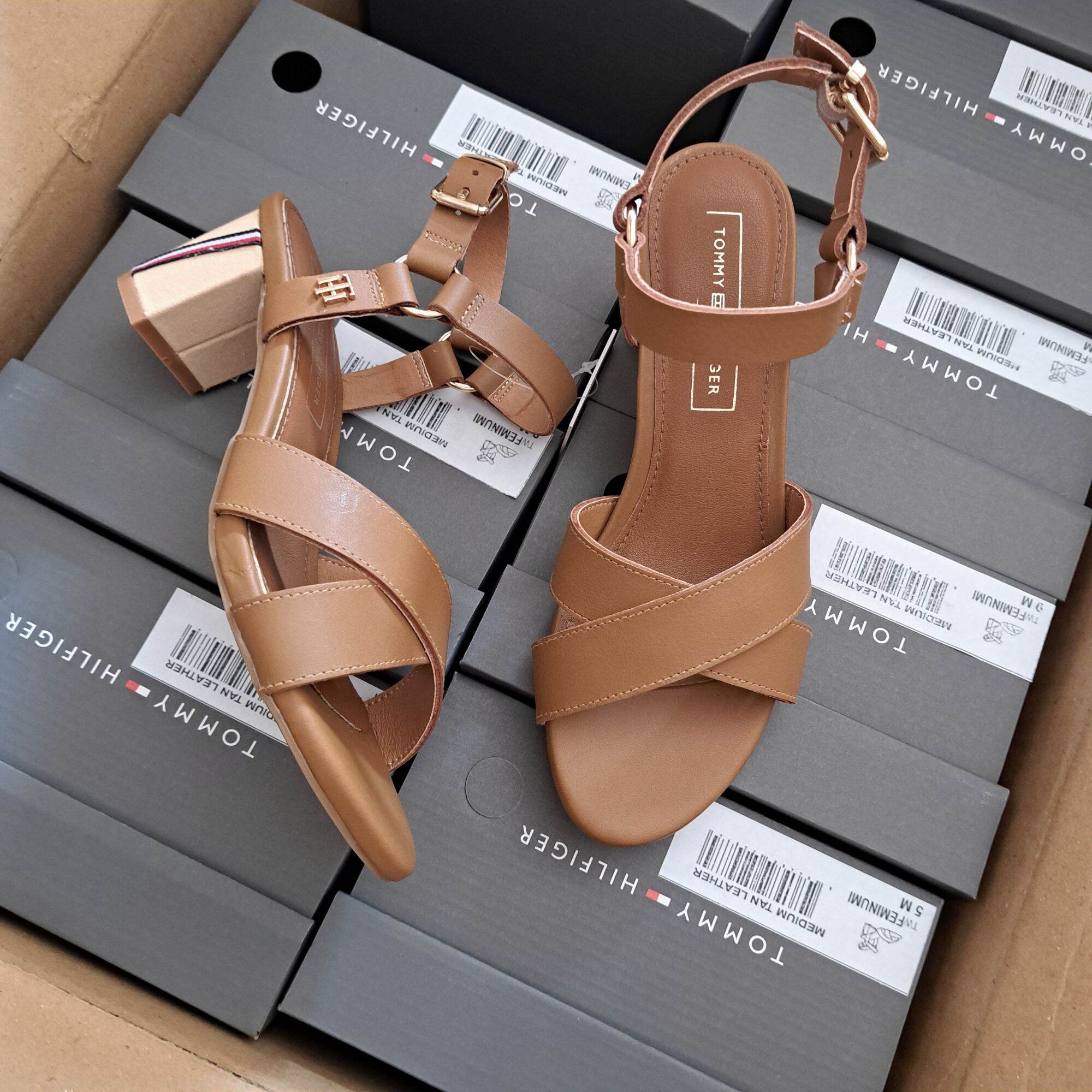 Sandal tommy hilfiger da Thật