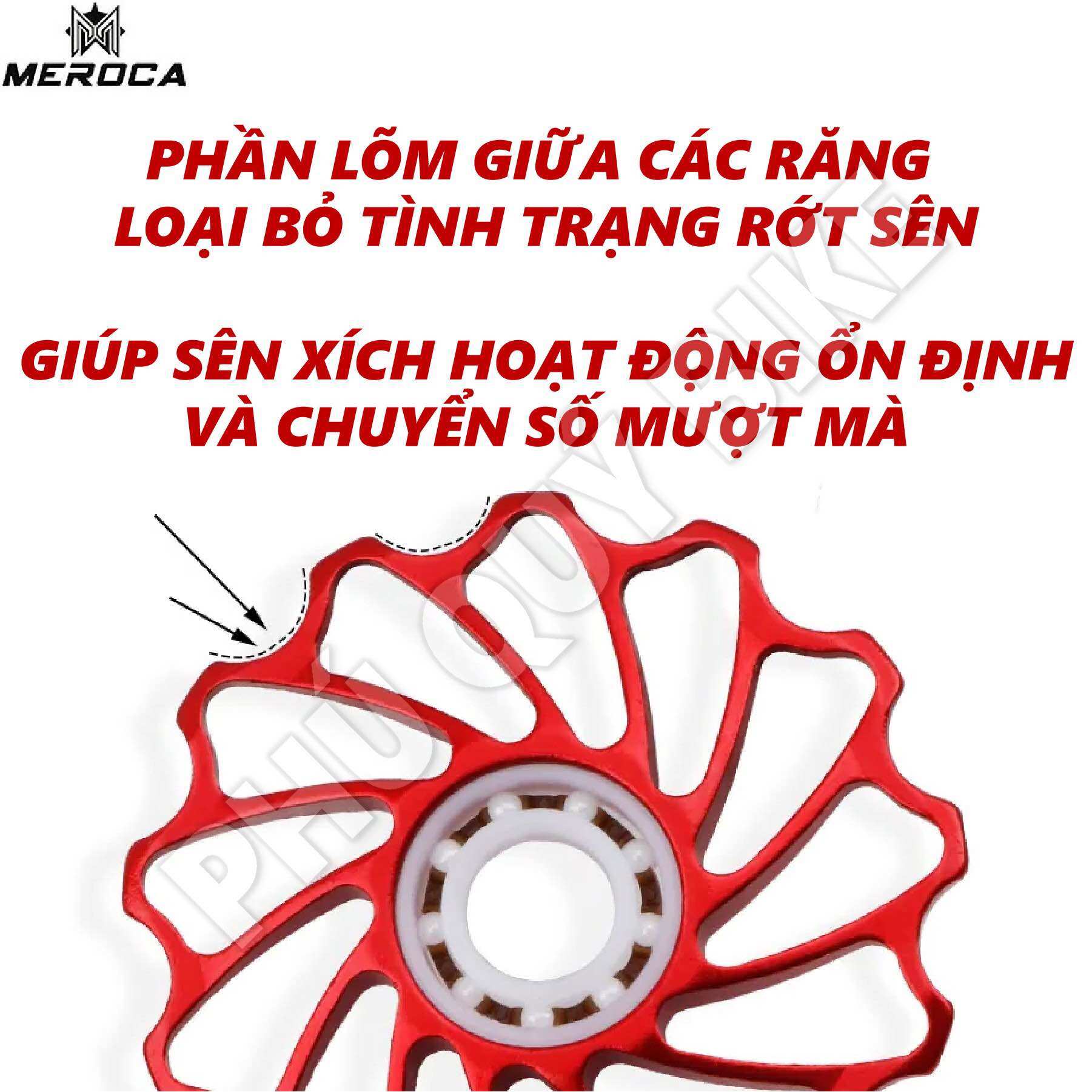 Bánh Xe Cùi Đề Sau Xe Đạp CERAMIC 11T 13T MEROCA