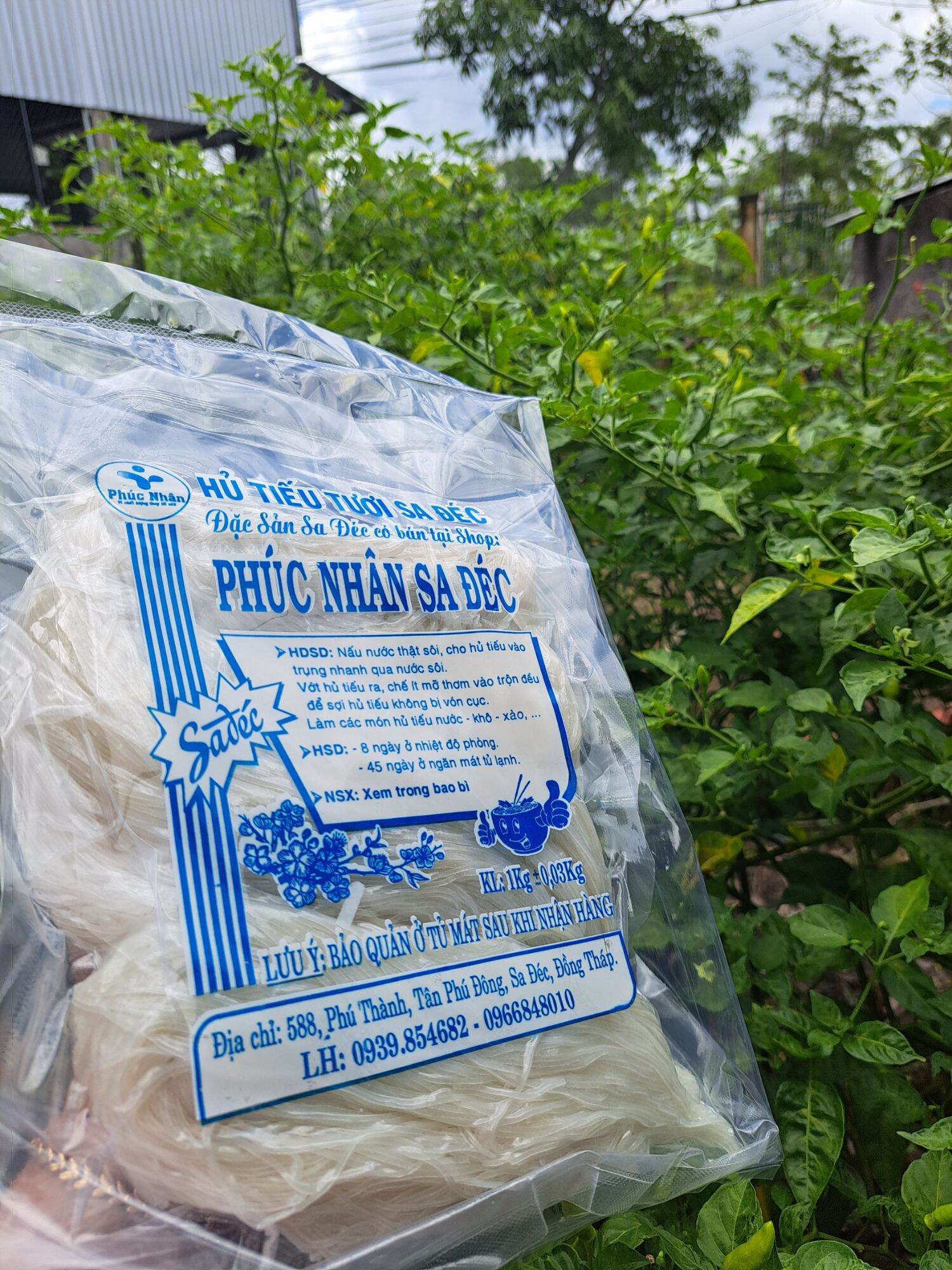 Hủ tiếu sa đéc 1kg hút chân không dai ngon