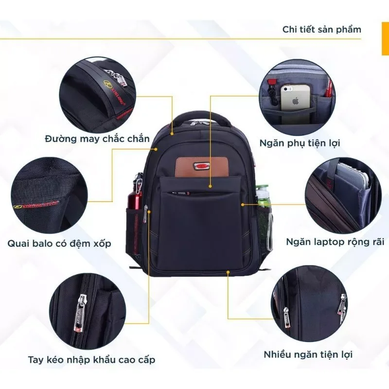 BALO LAPTOP 15.6INCH KIM LONG KL 032 MÀU ĐỎ