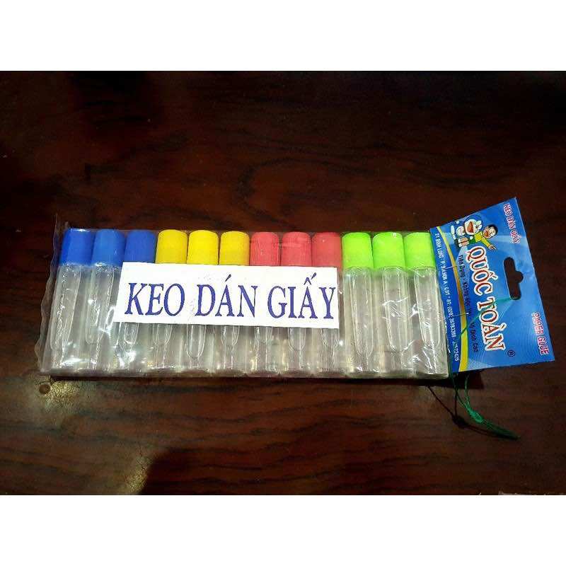 🔥 Set 12 Chai Hồ Nước Dán Giấy (Hình thật)