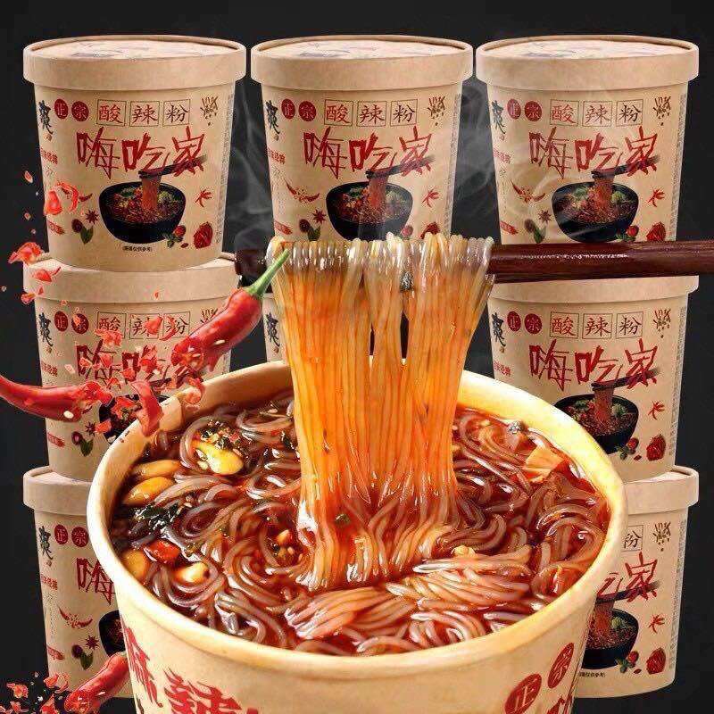 Miến chua cay Trùng Khánh, miến ly, mì ly