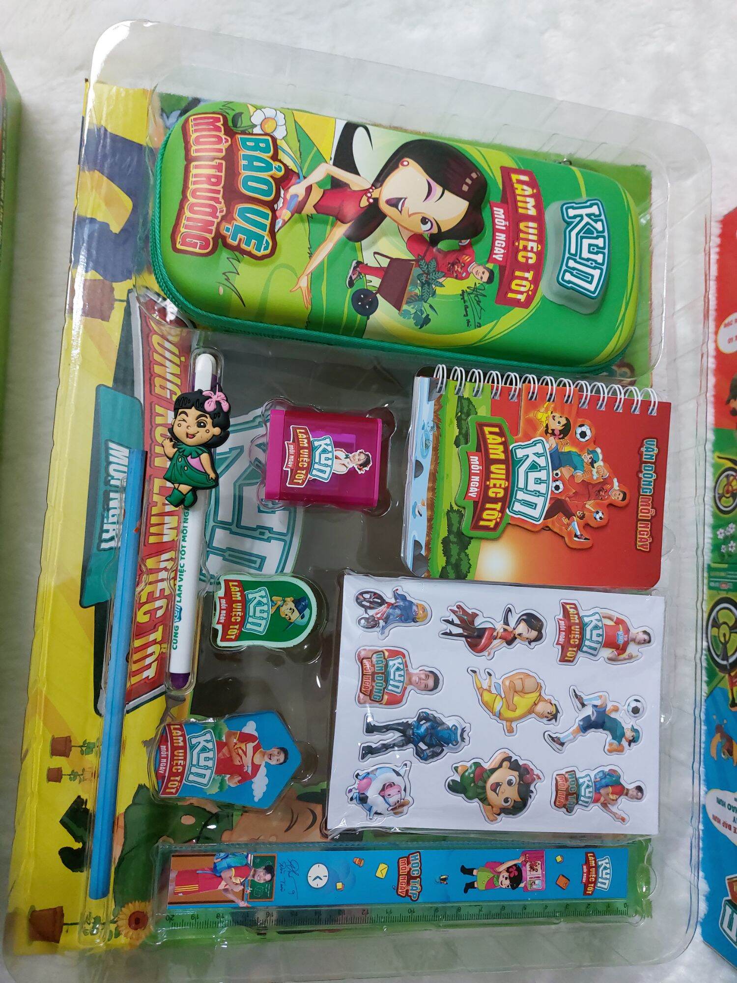 BỘ DỤNG CỤ HỌC TẬP  KUN ( combo 9 món) cao cấp