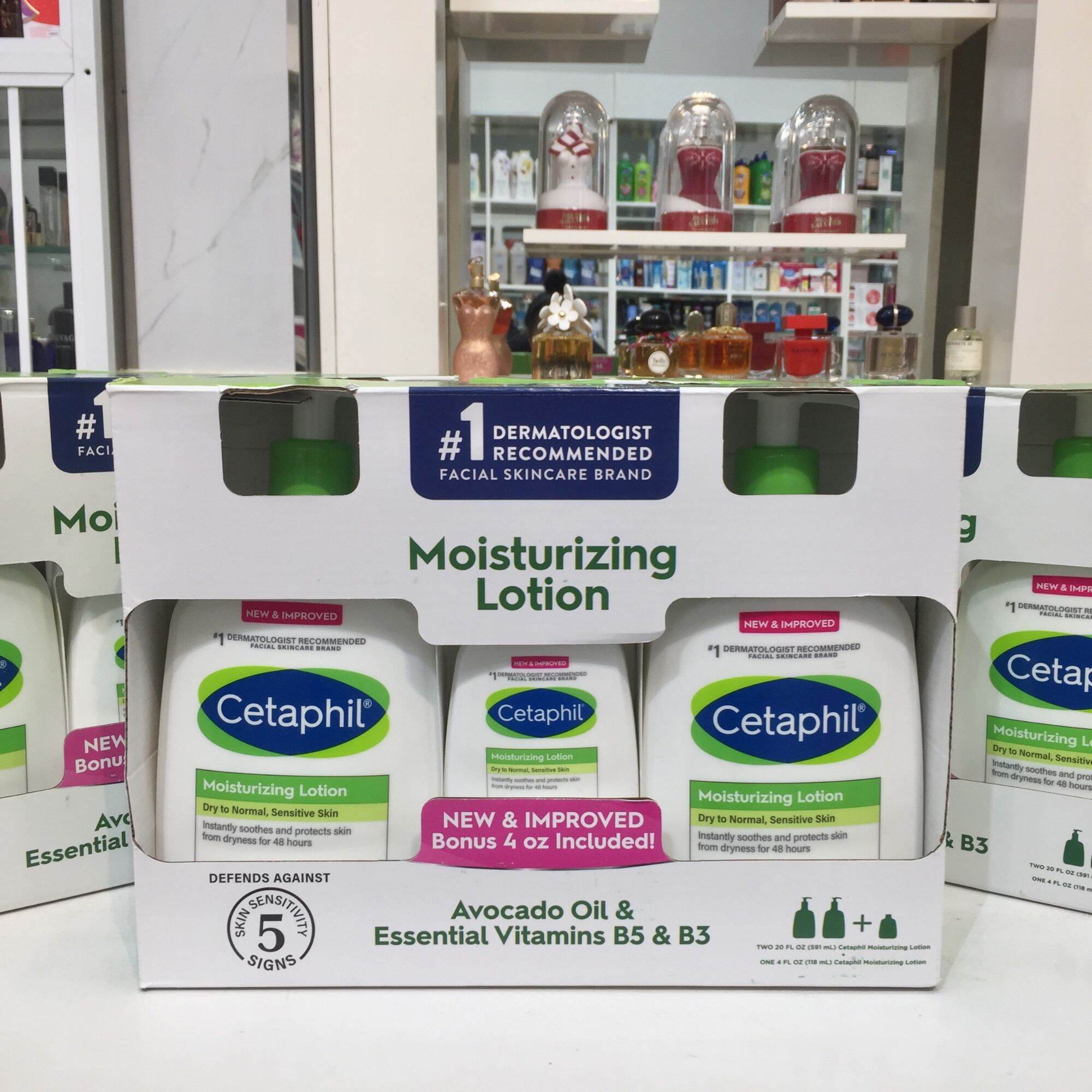 Bộ dưỡng thể cetaphil 2x 591ml mini 118ml