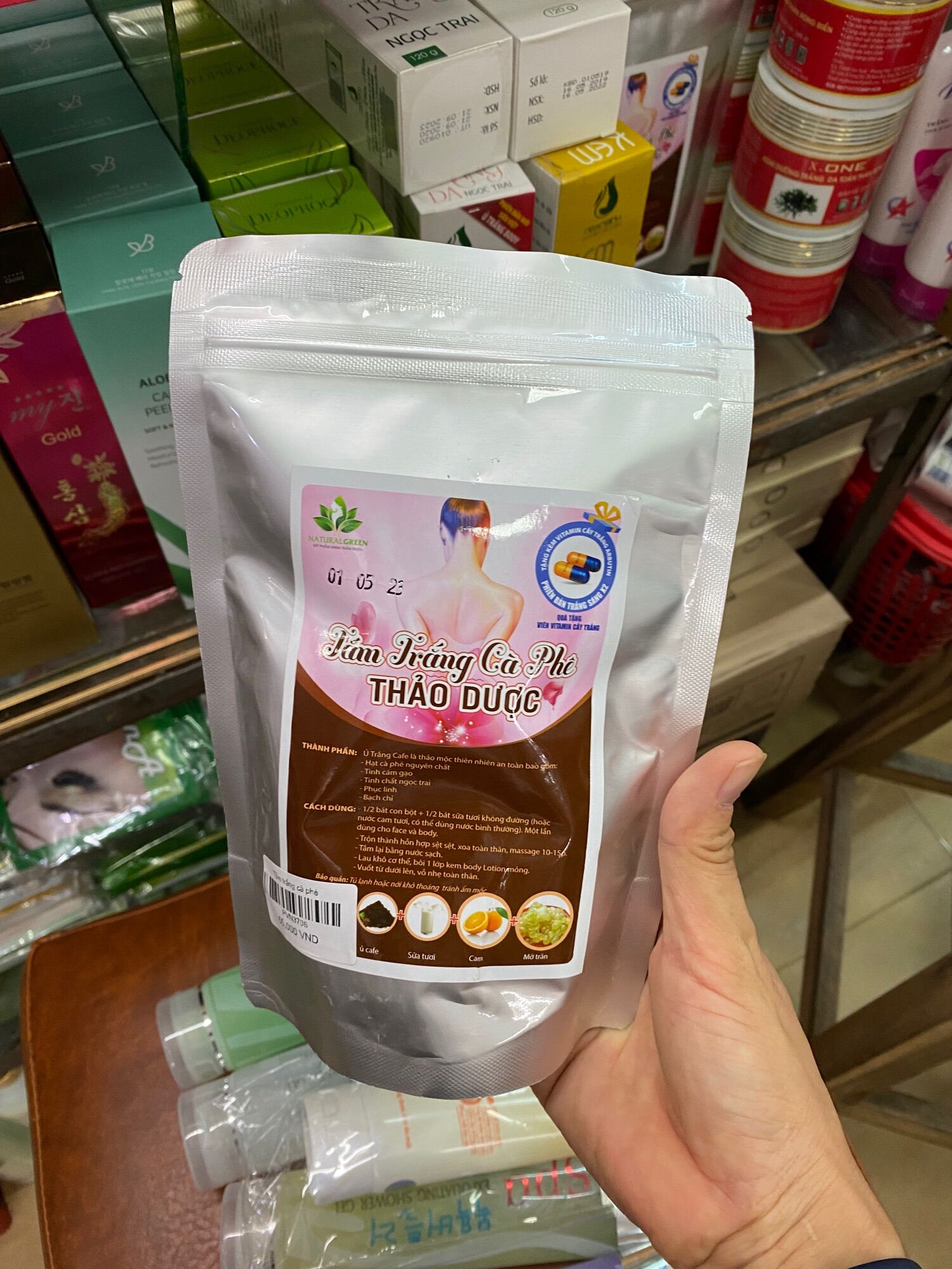 Tắm trắng cafe thảo dược