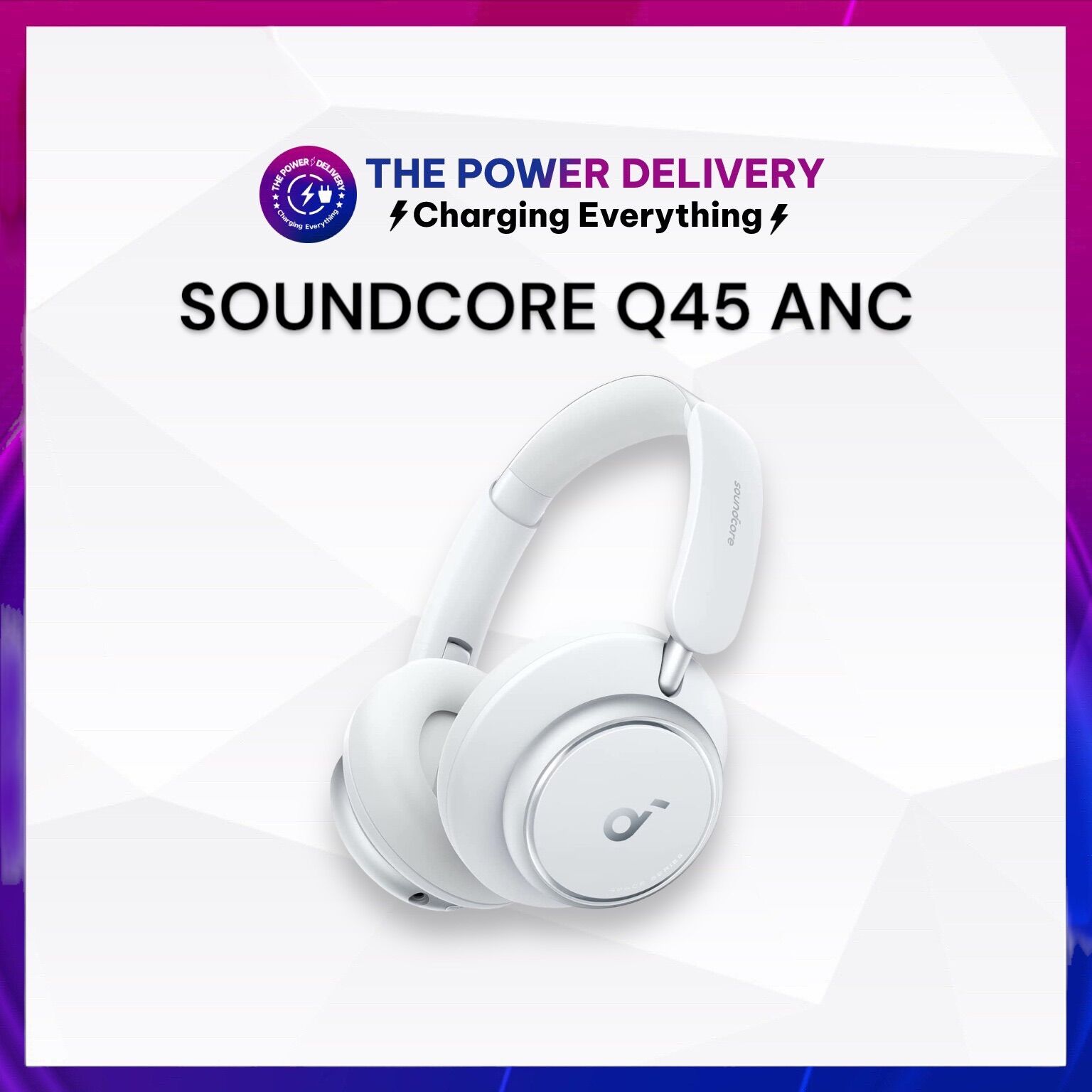 Tai nghe bluetooth Soundcore Anker Space Q45 A3040 chụp tai khử tiếng ồn chủ động thích ứng, pin 50h, bluetooth 5.3