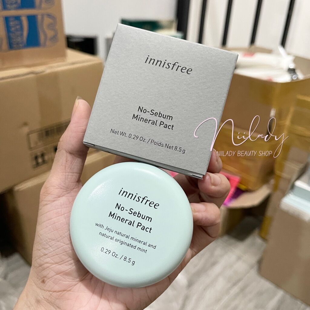 [HCM]Phấn Phủ Nén Kiềm Dầu Innisfree No-Sebum Mineral Pact