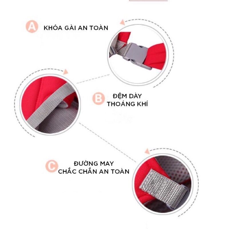 Địu em bé 4 tư thế