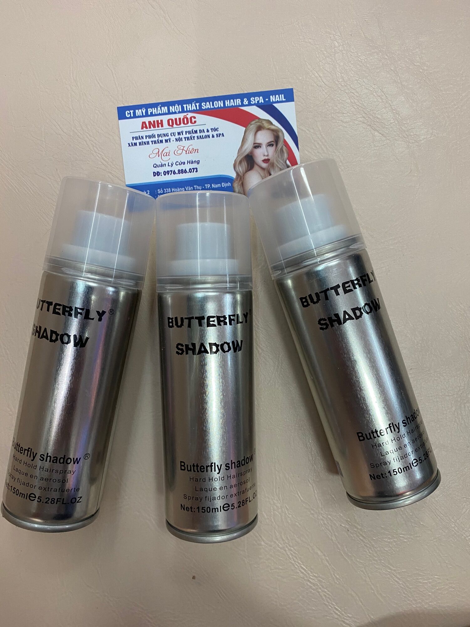 Gôm xịt tóc butterfly 150ml
