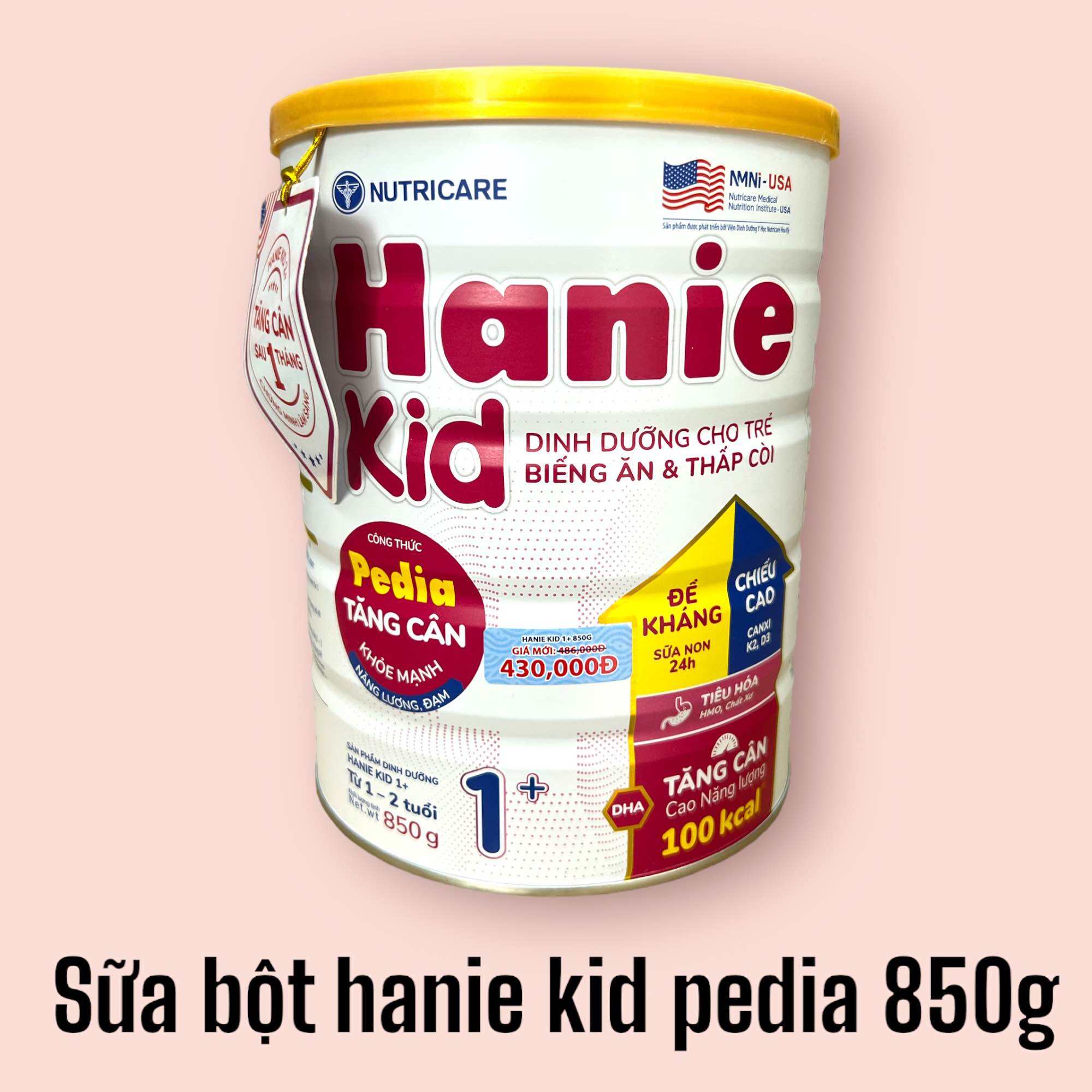 COMBO 2 lon sữa Hanie Kid pedia 1+ 2+ 850g