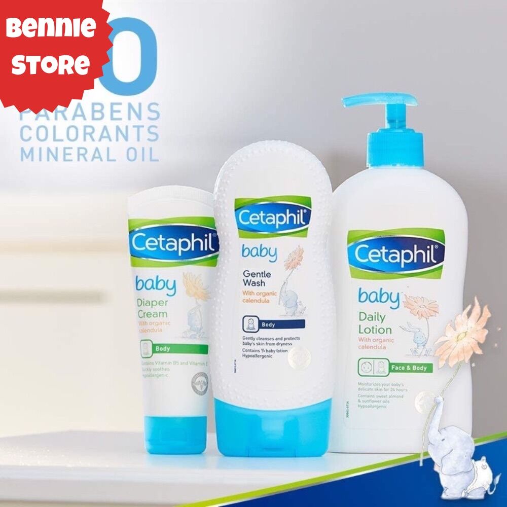 Sữa tắm gội cho bé cetaphil baby từ hoa cúc hữu cơ